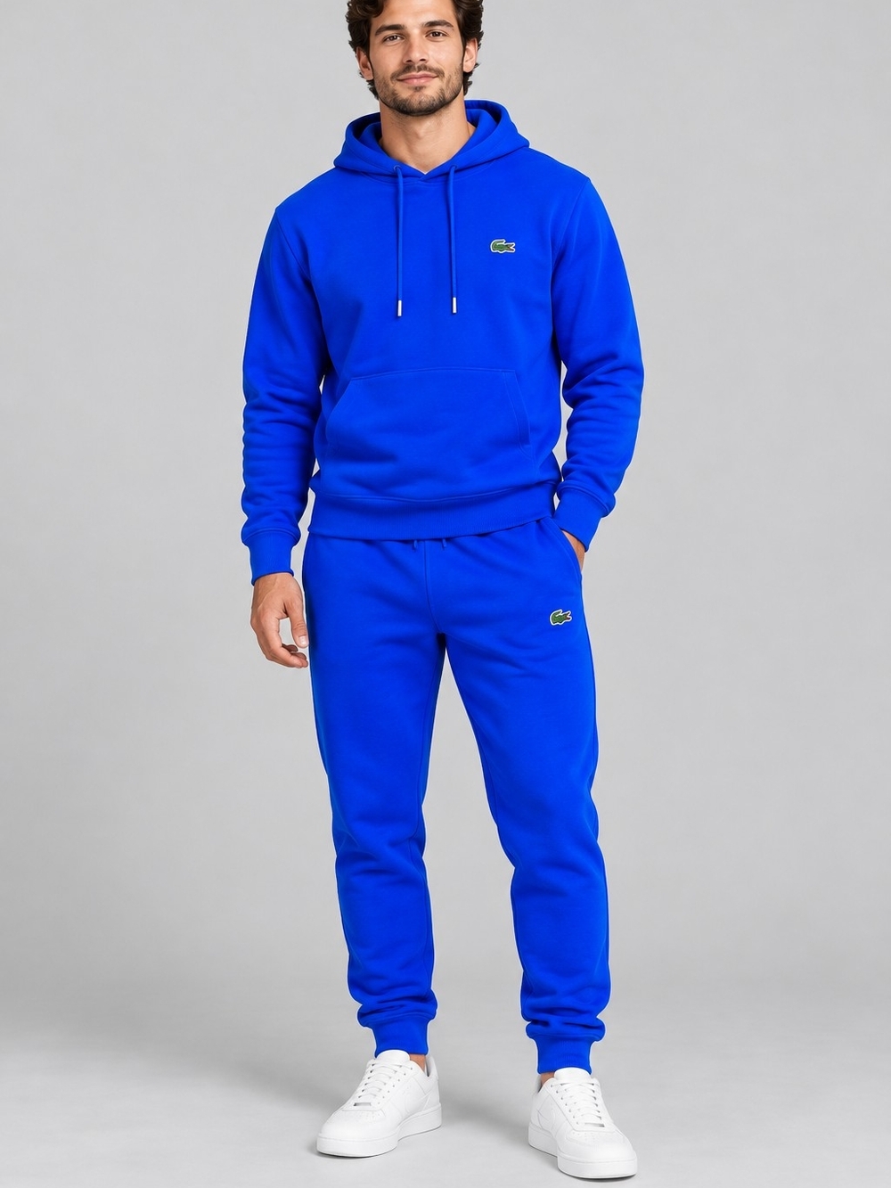Lacoste Mens Royal Blue Hoodie & Joggers Set